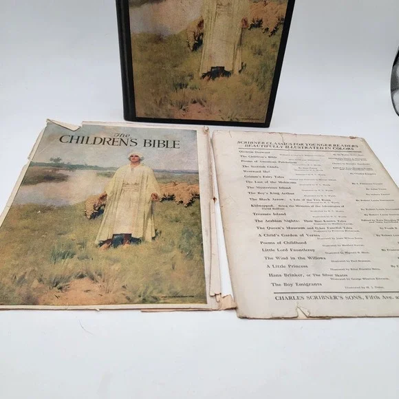 Sherman Kent The Children's Bible Hardcover Scribner Classics Illustrated Good - Picture 3 of 16